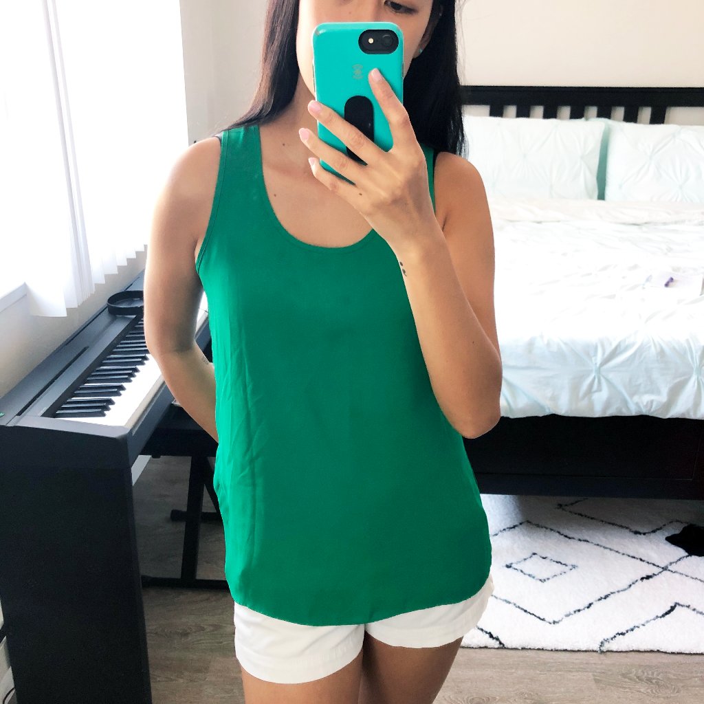 Green Express Split-Back Tank